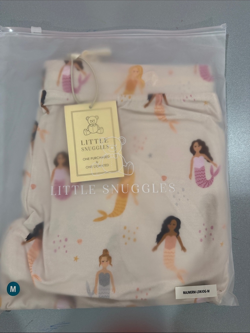 Little Snuggles Bamboo Women’s Mermaid Joggers Medium NWT